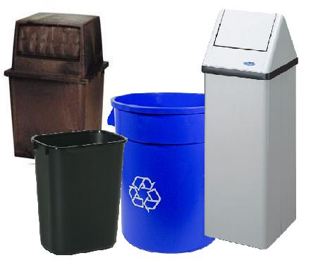 Poubelles et bacs de recyclage