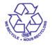 Étiquette "Nous Recyclons/We Recycle"