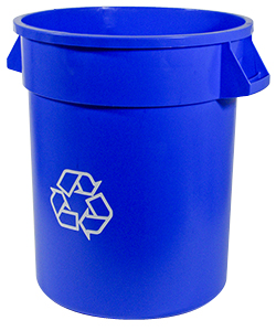 Bac de recyclage bleu 75.7L