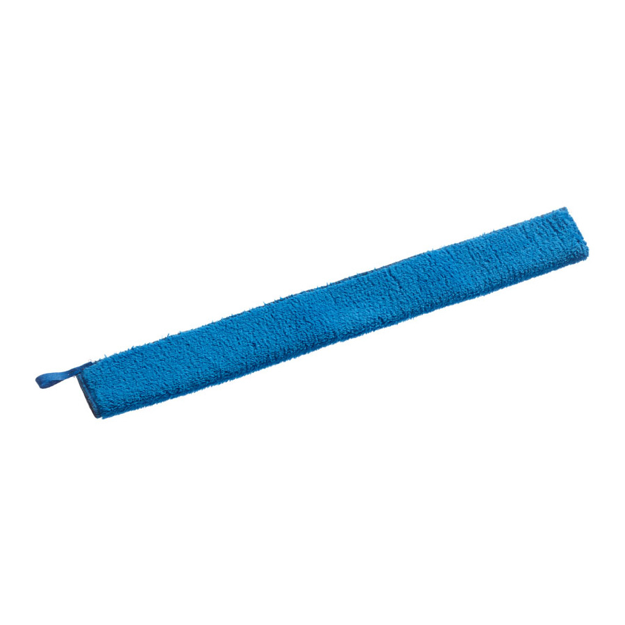 Mouillette bleue en microfibre 40 cm pour plumeau à main Spillo et Snake, fibres courtes