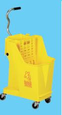 Seau-essoreuse 1 pièce avec drain jaune 24.6L (6.5 gal)