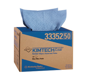 Chiffons Kimtech Prep Kimtex bleus paquet de 5 unités