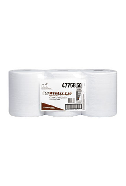 Chiffons Wypall-L20 2 plis blanc 3 X 550 unités