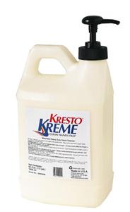 Savon industriel très puissant Kresto Kreme sans abrasif contenant de 1/2 gallon avec pompe