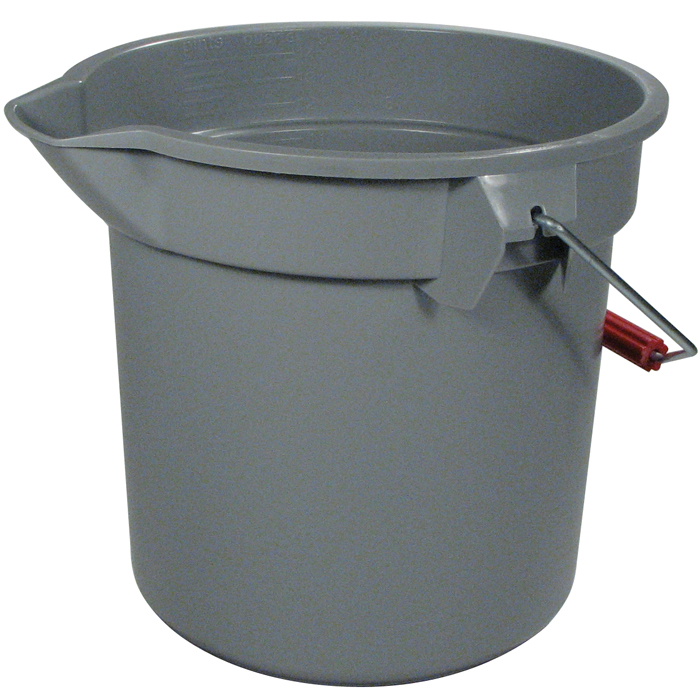 seau ronde grise 13.2L (3.5 gal)