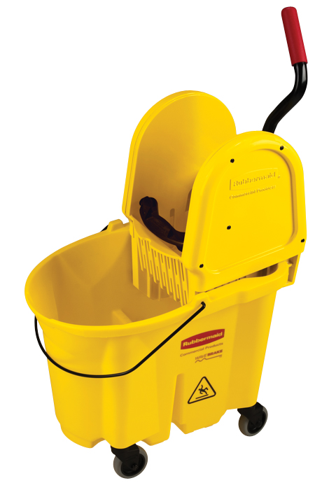 Seau-essoreuse descendante 33L (8.7 gal) jaune WaveBrake®