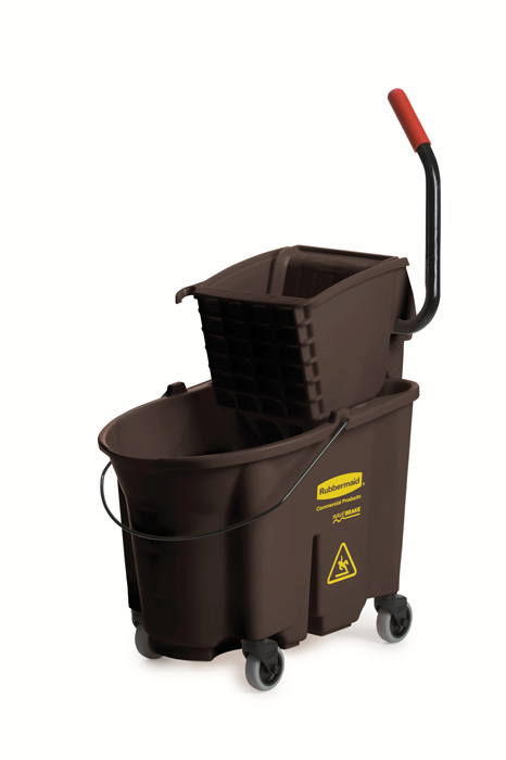 Seau-essoreuse latérale 33L (8.7 gal) brun WaveBrake®