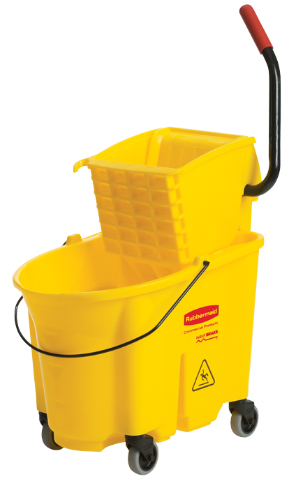 Seau-essoreuse latérale 33L (8.7 gal) jaune WaveBrake®