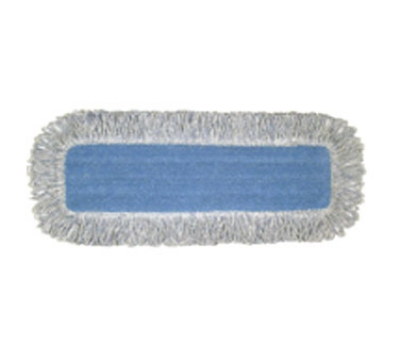 Tampon humide absorbant microfibre bleue avec franges 18"