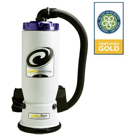 Aspirateur dorsal Super Quarter Vac avec ensemble manche télescopique