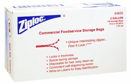 Sacs Ziploc 15.5"X13" 1.75MIL